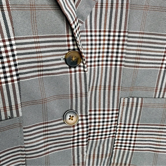 Steve Madden Prince of Wales Plaid Tailored blazer size XL - Picture 2 of 5